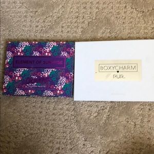 Two eyeshadow palettes.